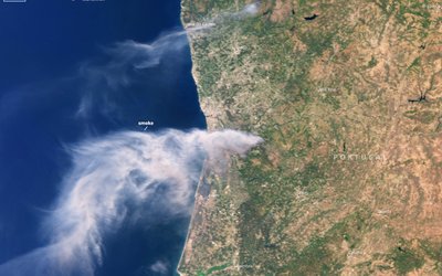 Wildfire in Portugal 2025