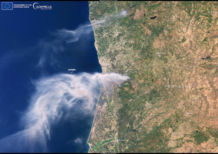 Wildfire in Portugal 2025
