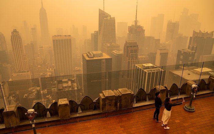 Canadian wildfire smoke