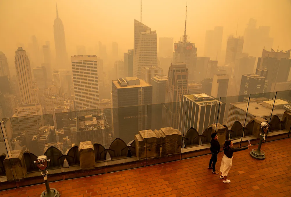 Canadian wildfire smoke