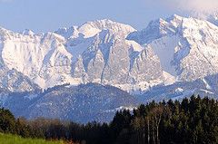 Future temperature and precipitation changes in the Swiss Alps.