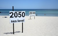 Latest estimate of current rate of global sea level rise: 3.5 mm per year